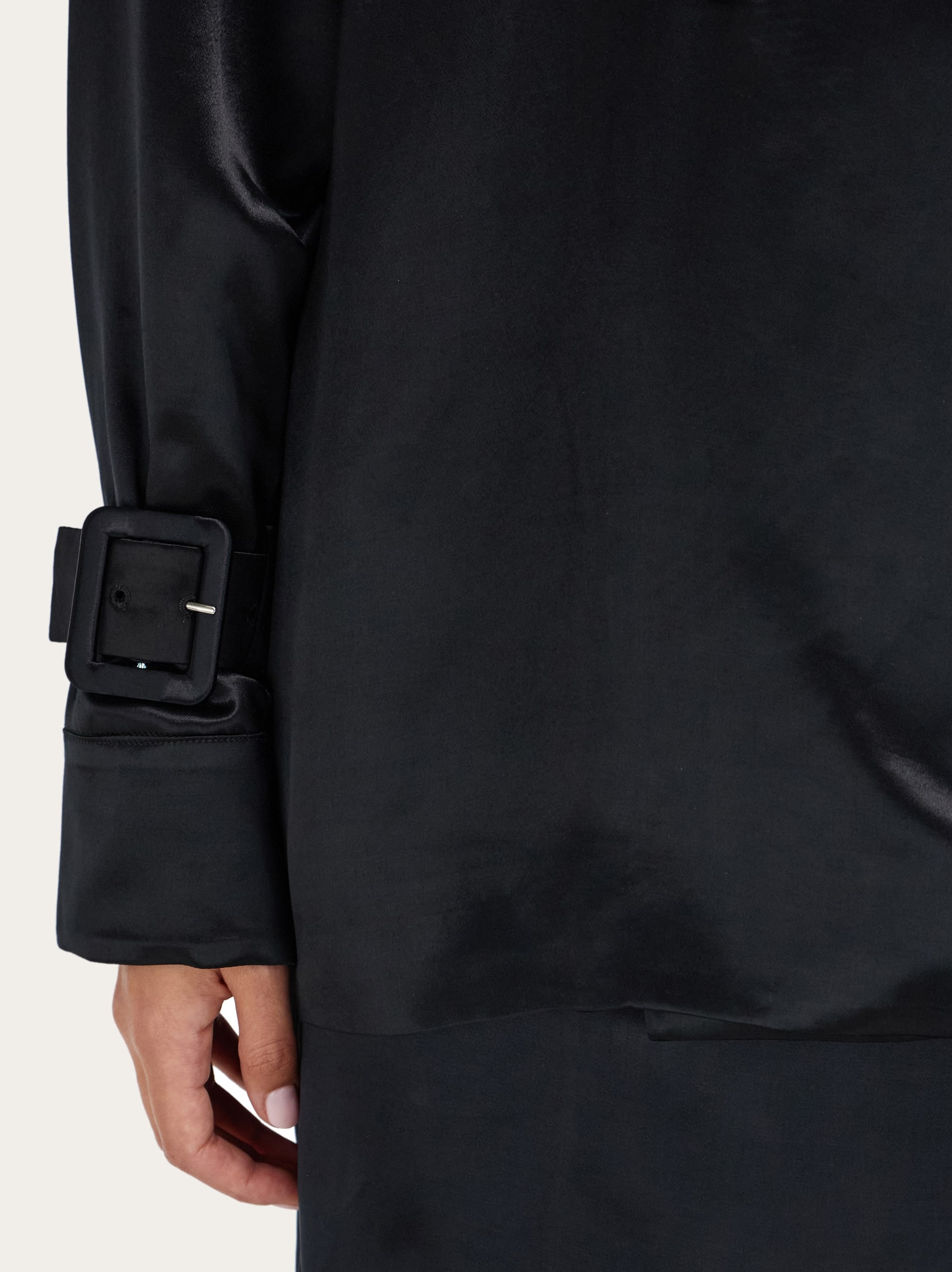 Short satin trench - Women | Ferragamo