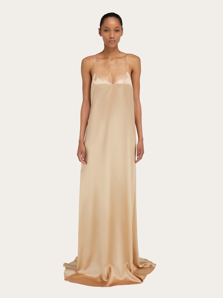 Satin slip dress Gallery image 2