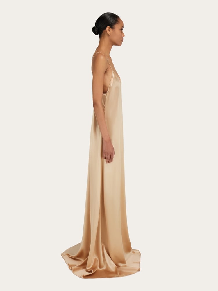 Satin slip dress Gallery image 3