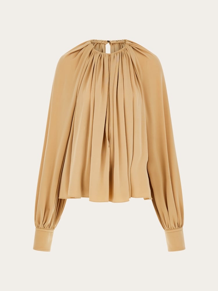 Blouse with back slit detail Gallery image 1