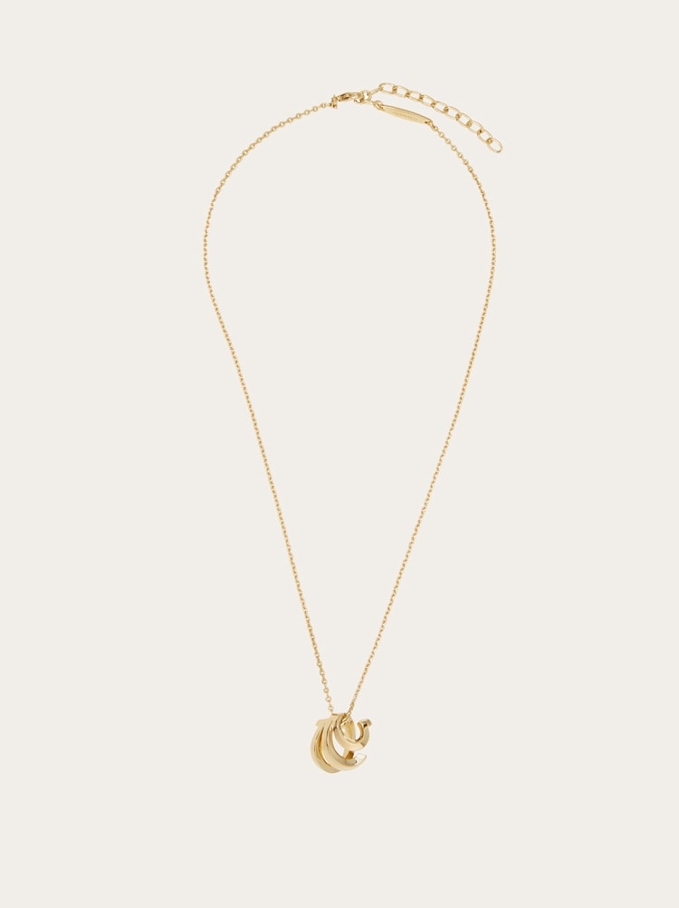 Triple Gancini pendant necklace Gallery image 1
