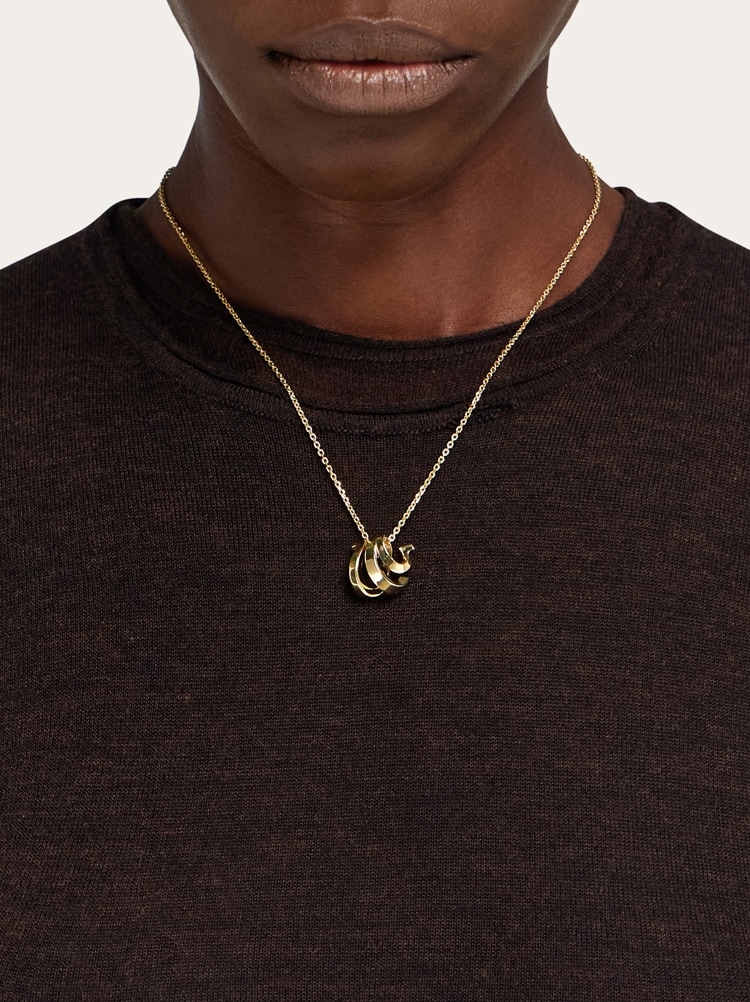 Triple Gancini pendant necklace Gallery image 3