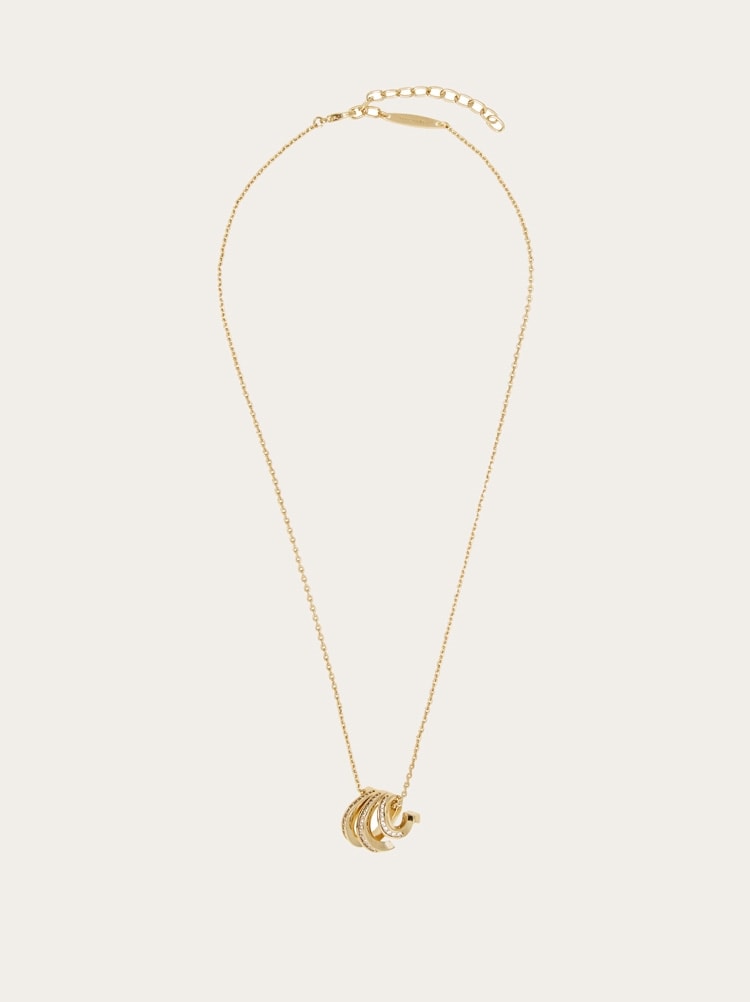 Triple Gancini pendant necklace Gallery image 1