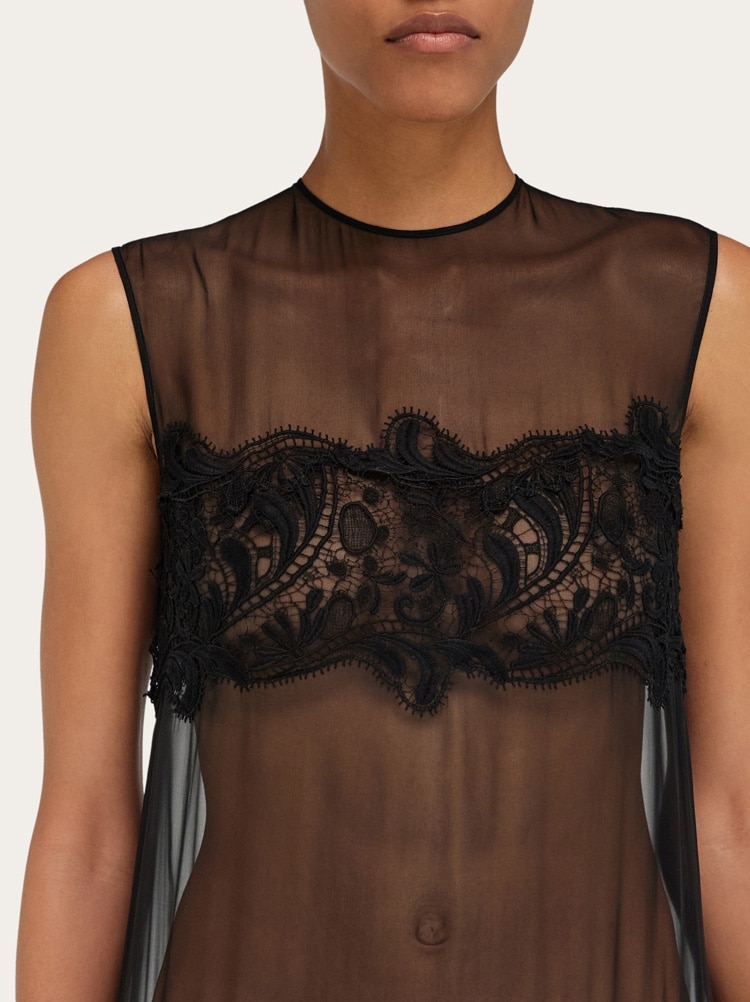 Shift dress with inlay details Gallery image 5