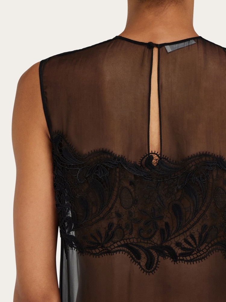 Shift dress with inlay details Gallery image 7