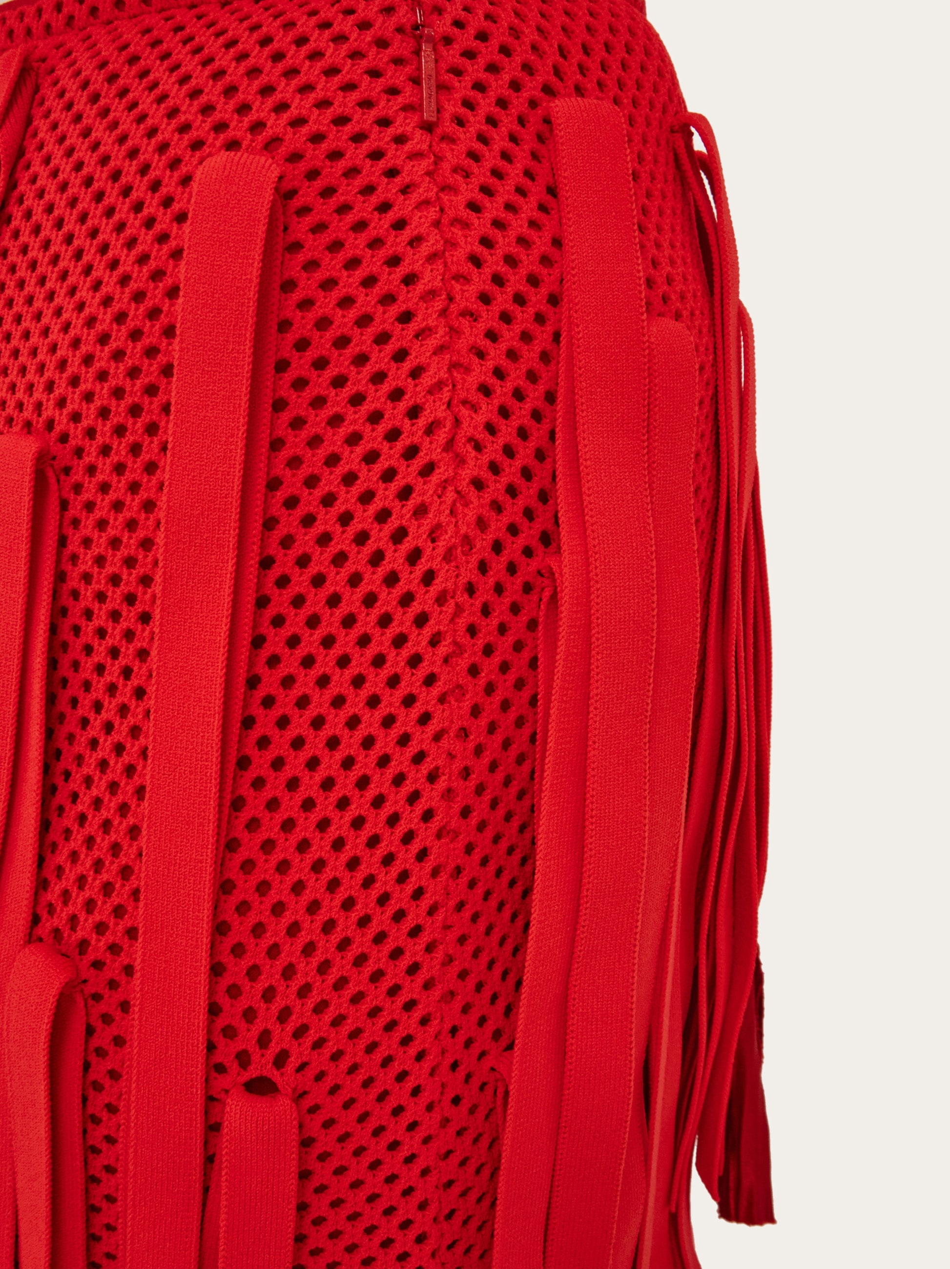 Mesh skirt with flower detail - Women | Ferragamo