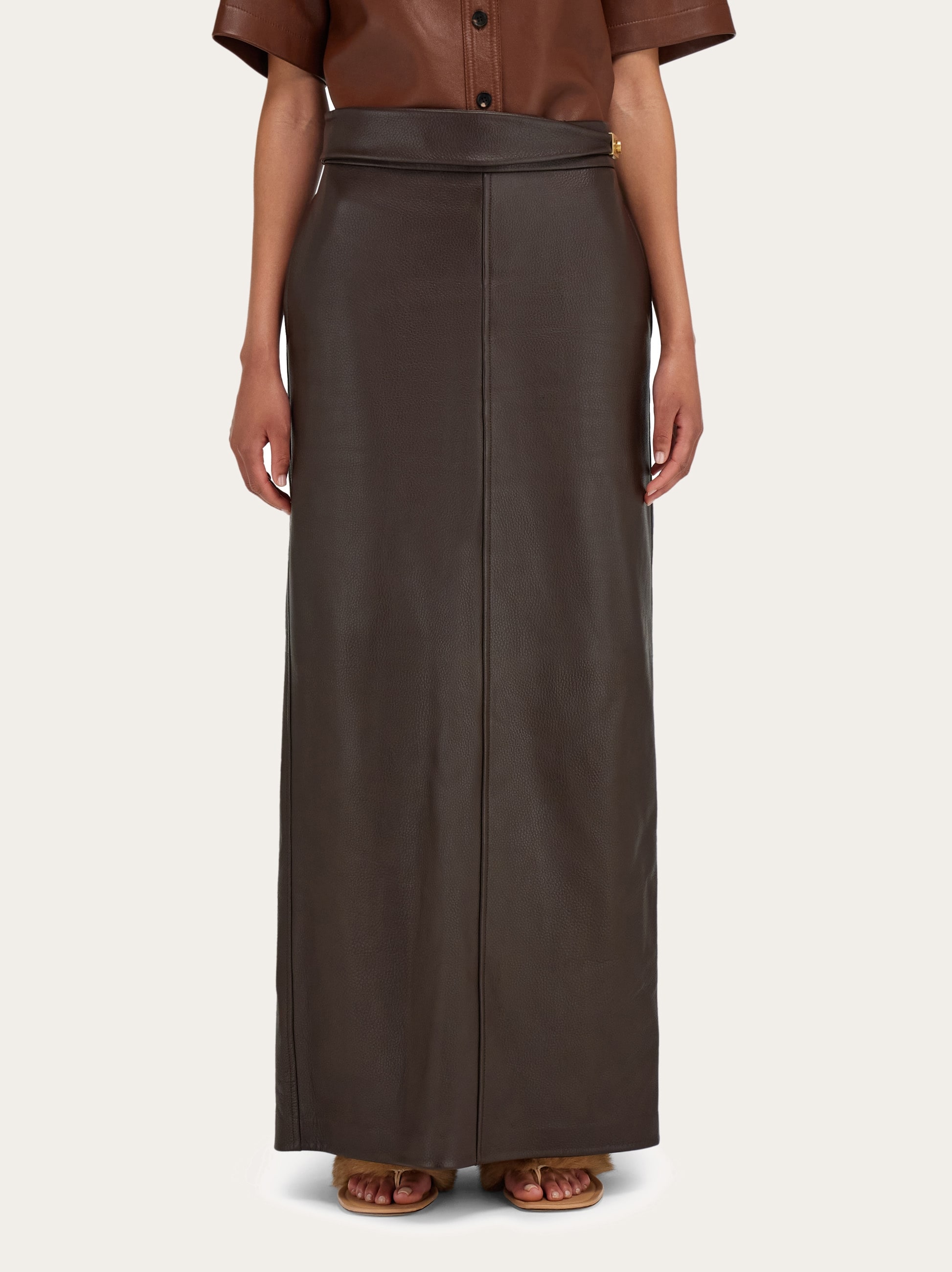 Longline nappa skirt - Women | Ferragamo
