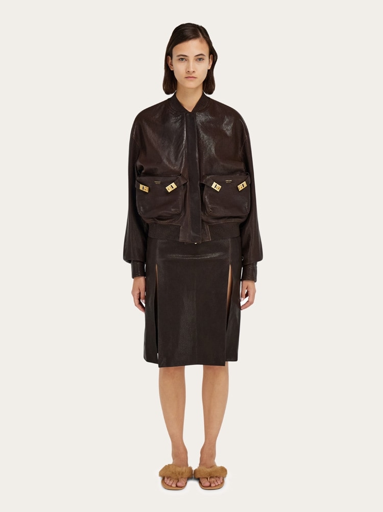 Jupe en cuir Gallery image 7
