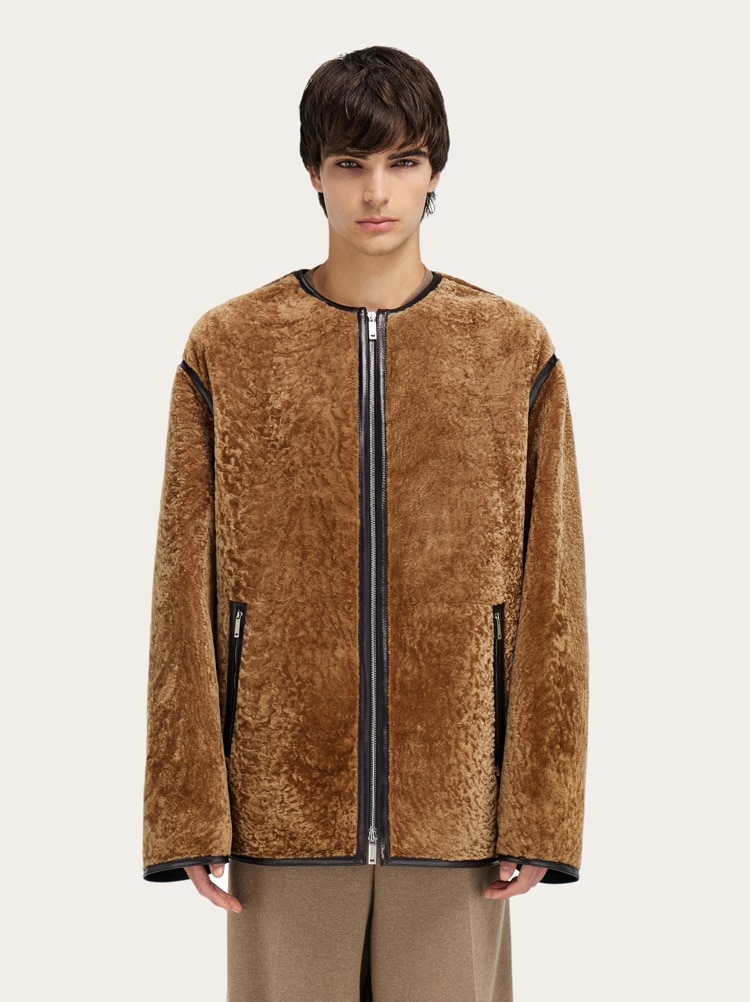 Chaqueta efecto astracán Gallery image 2