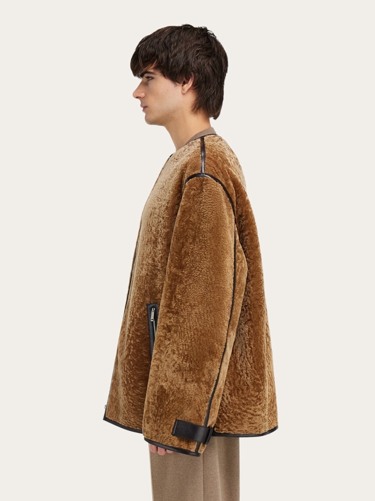 Chaqueta efecto astracán Gallery image 3