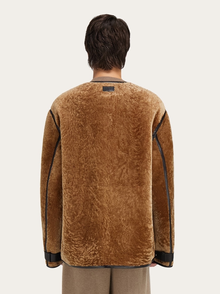 Chaqueta efecto astracán Gallery image 4