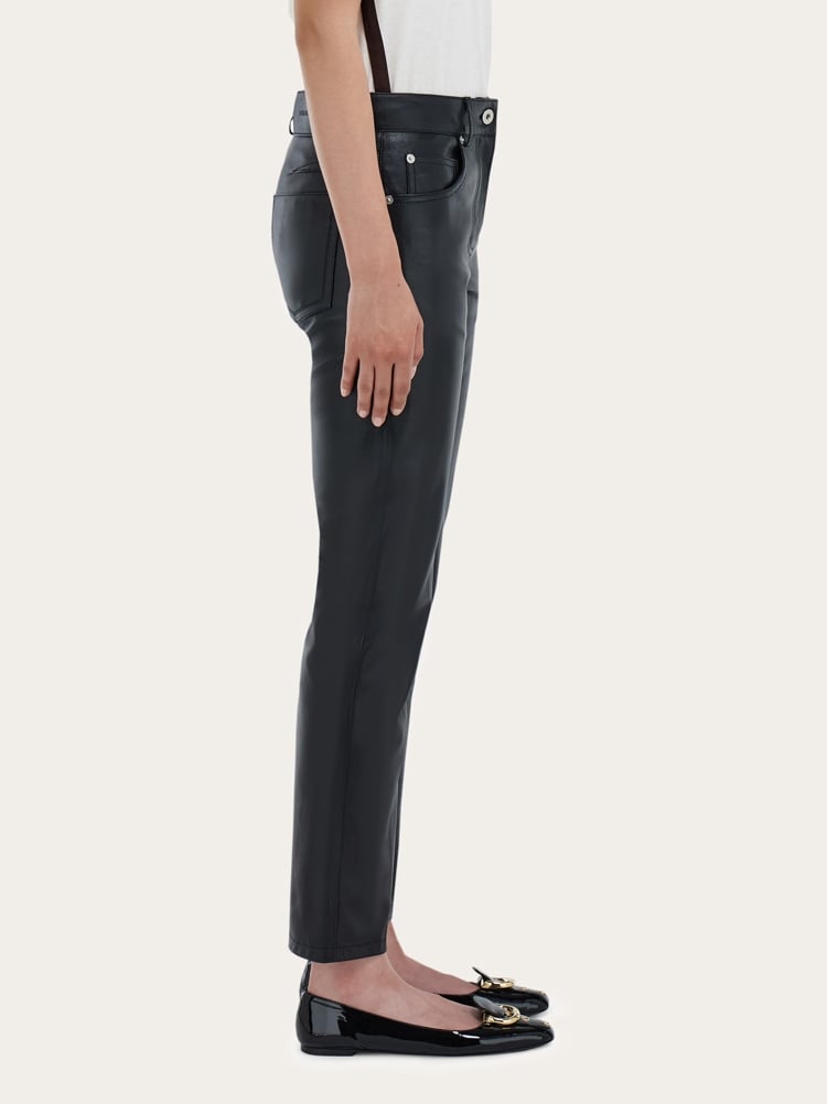 Five pocket trouser in nappa Gallery image 3