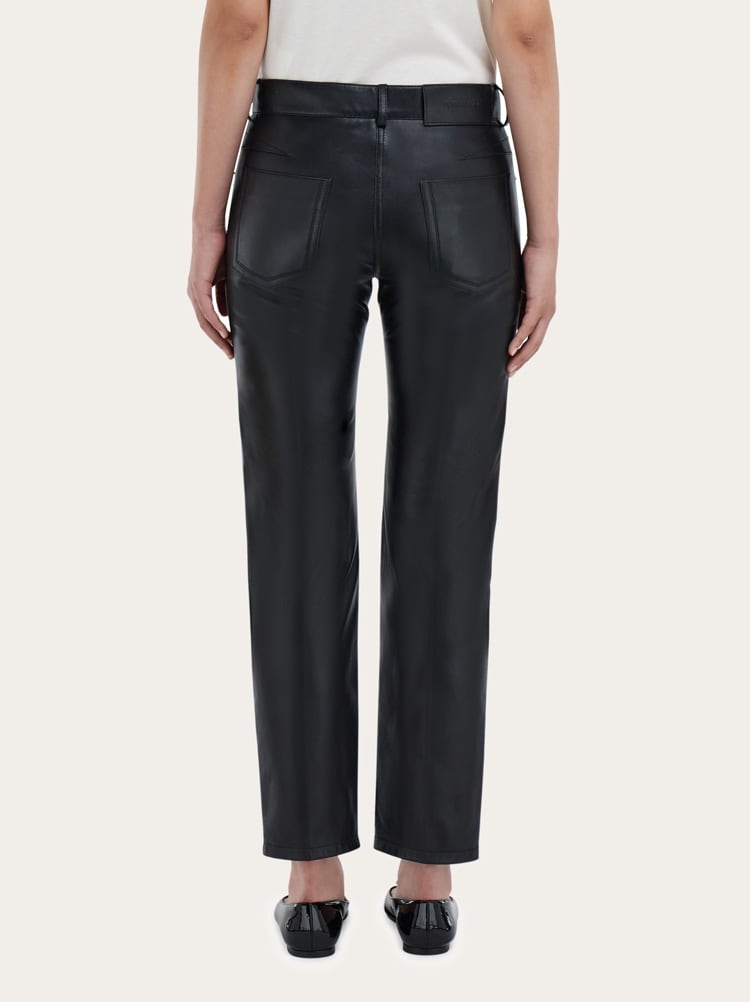 Five pocket trouser in nappa Gallery image 4