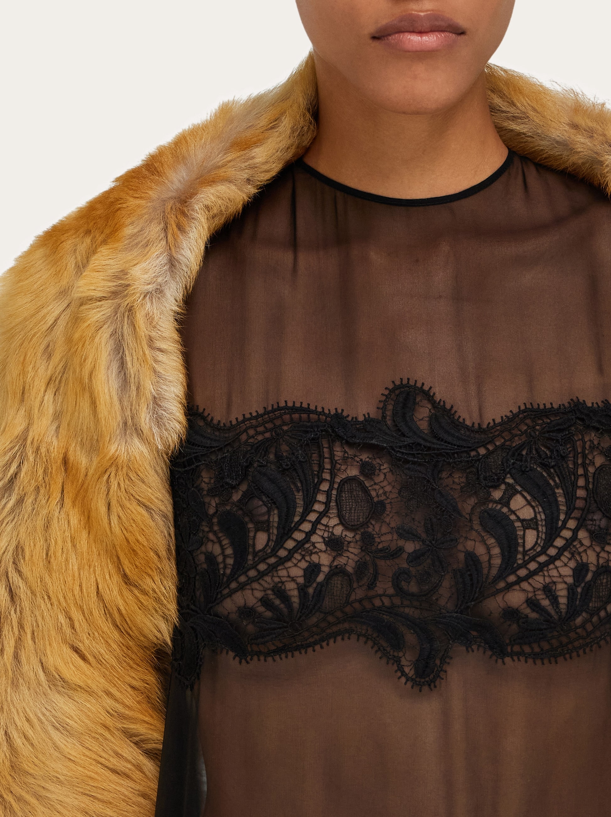 Shearling bolero coat - Women | Ferragamo