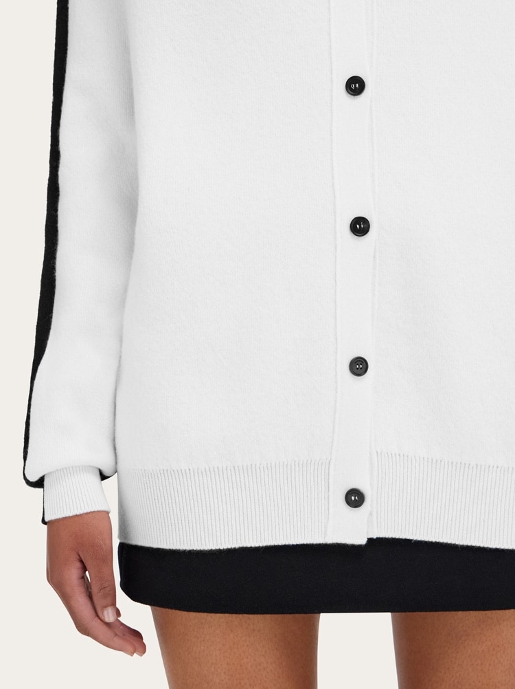 Cardigan bicolore Gallery image 5