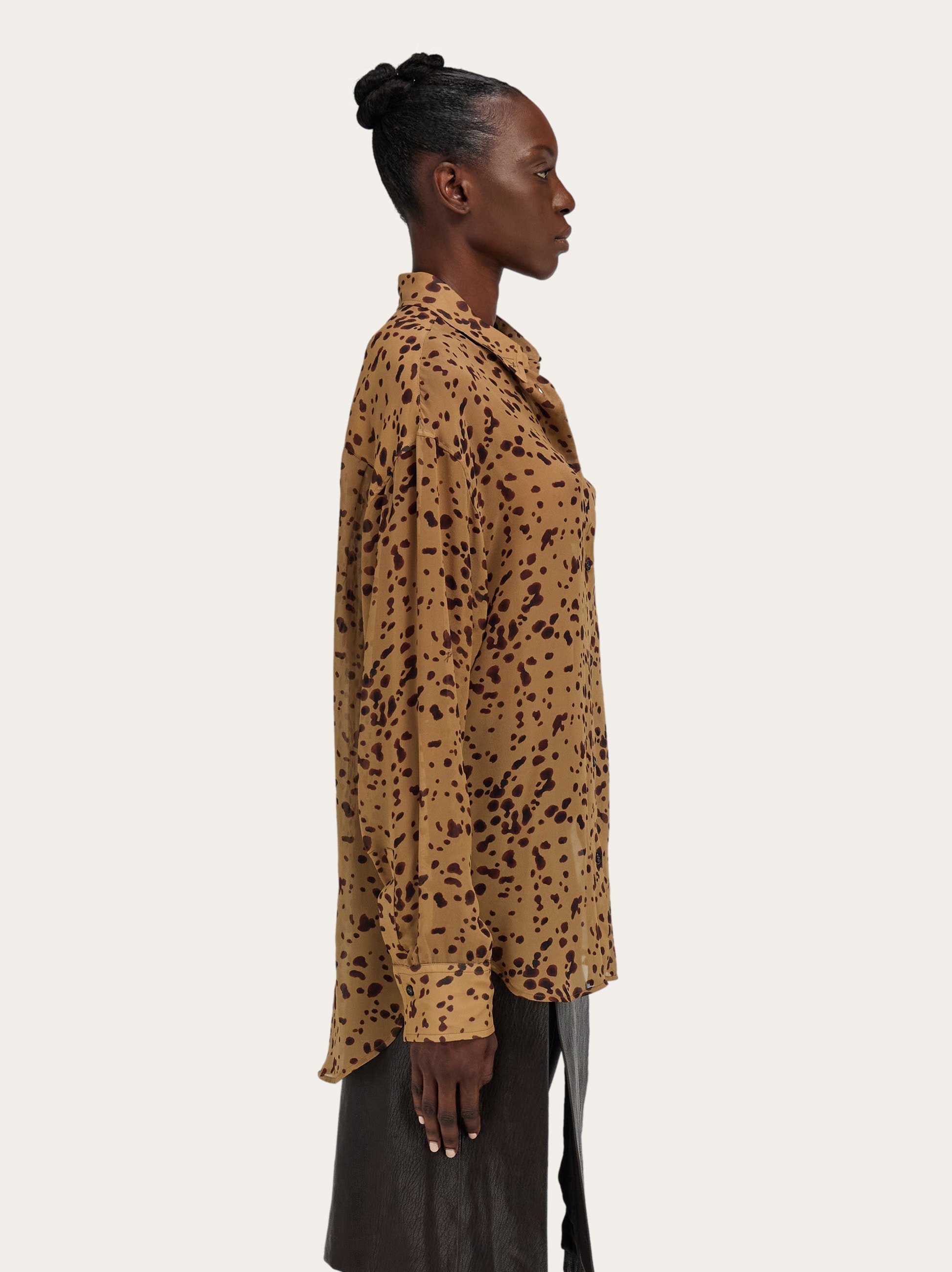 SALVATORE FERRAGAMO★素敵！FLORAL PRINT SHIRT w BELT DRESS Salvatore Ferragamo floral-print silk shirtdress women