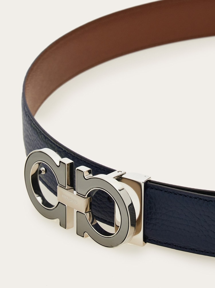 Ceinture réversible et réglable Gancini avec boucle Switch Gallery image 5