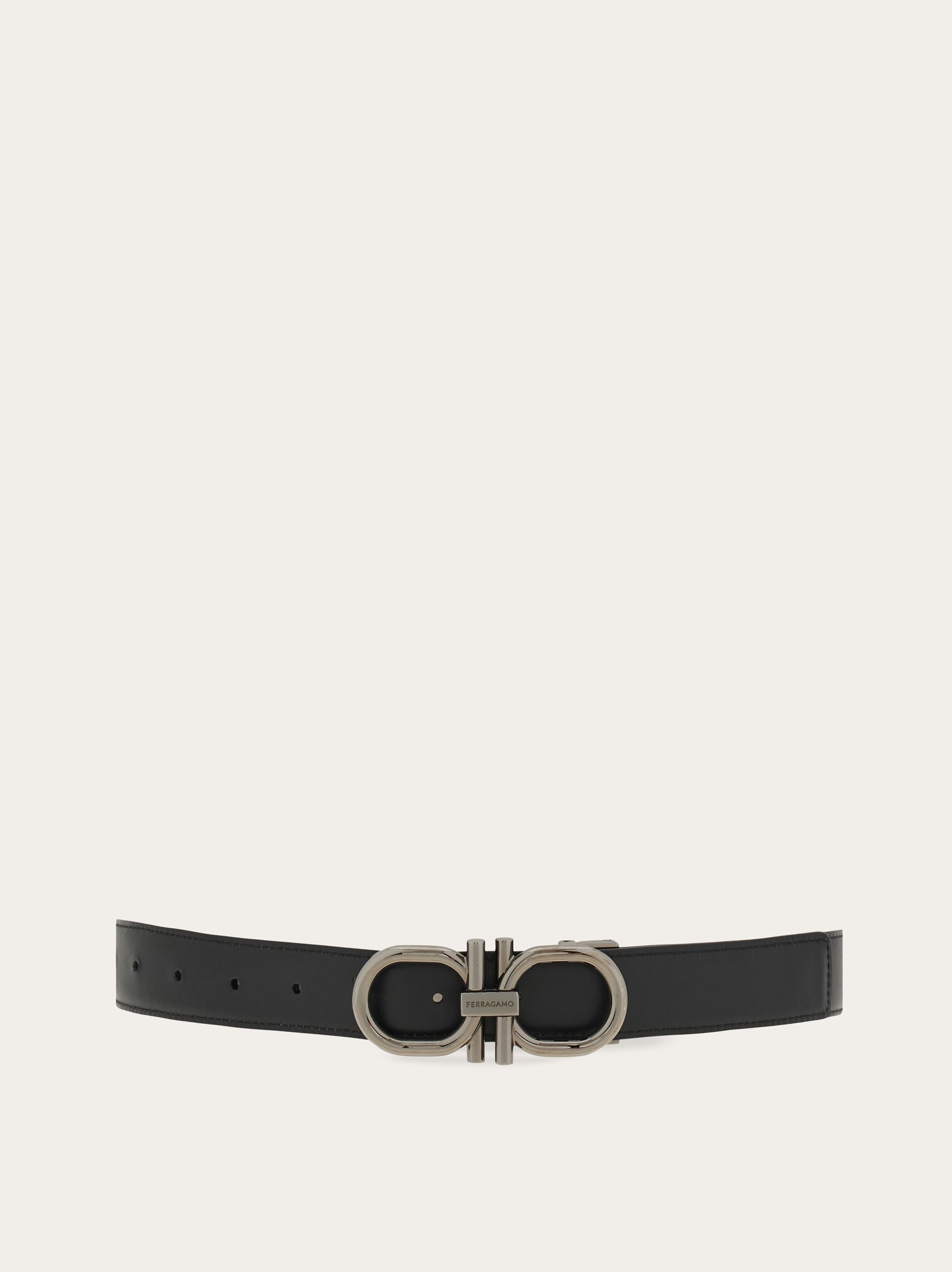 Reversible and adjustable Gancini belt Men Ferragamo