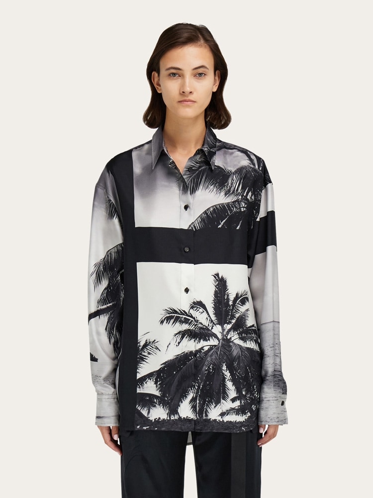 Oversize shirt with Trinidad print Gallery image 2