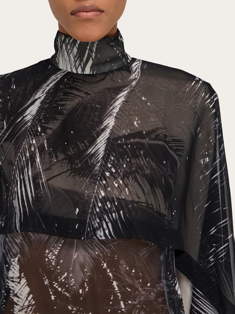Georgette shirt with Trinidad print Gallery image 5