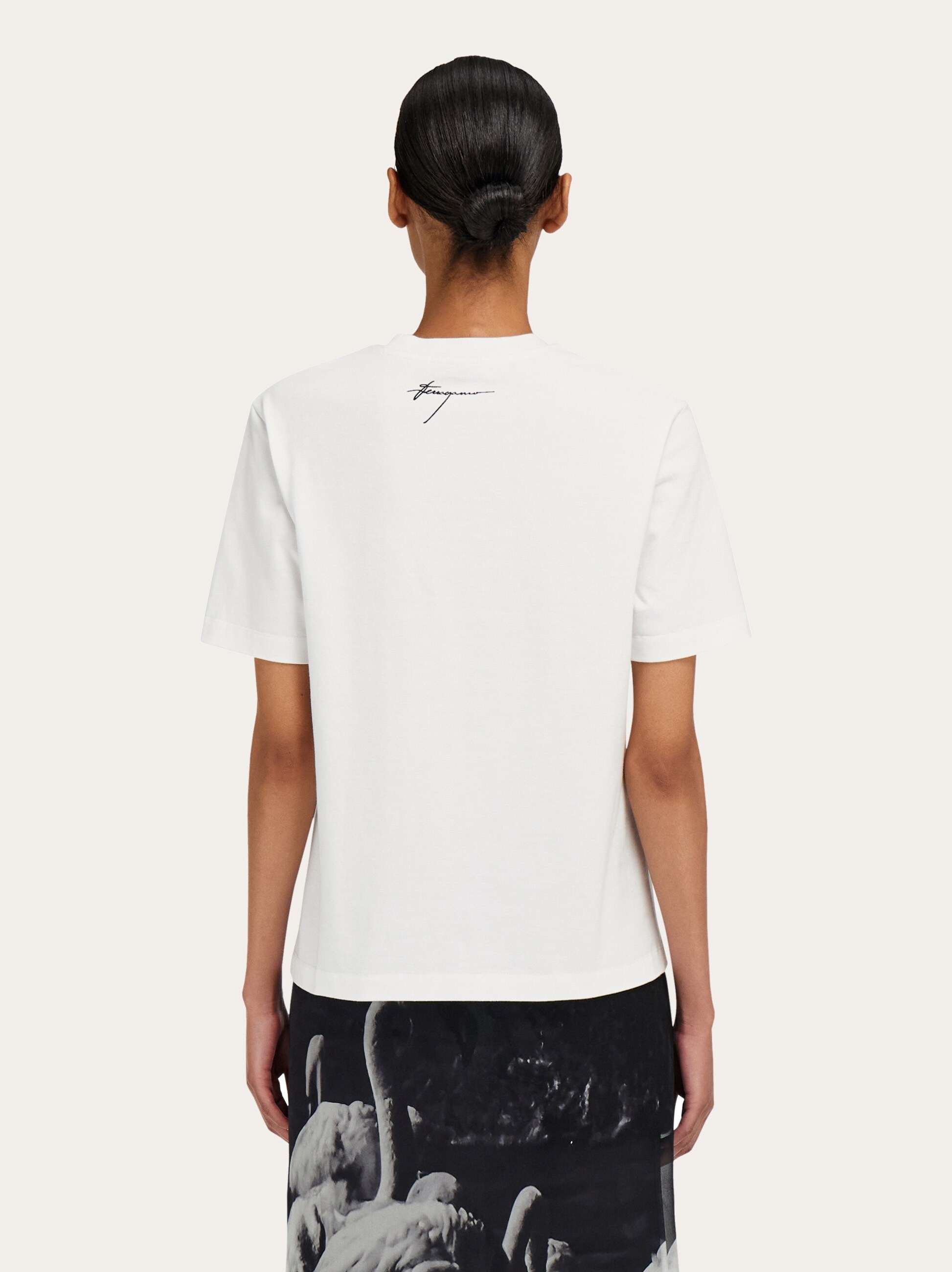 関税込 FERRAGAMO フェラガモ ロゴ コットン Tシャツ 三越伊勢丹 | FERRAGAMO/フェラガモ_Women通販 | コットン T