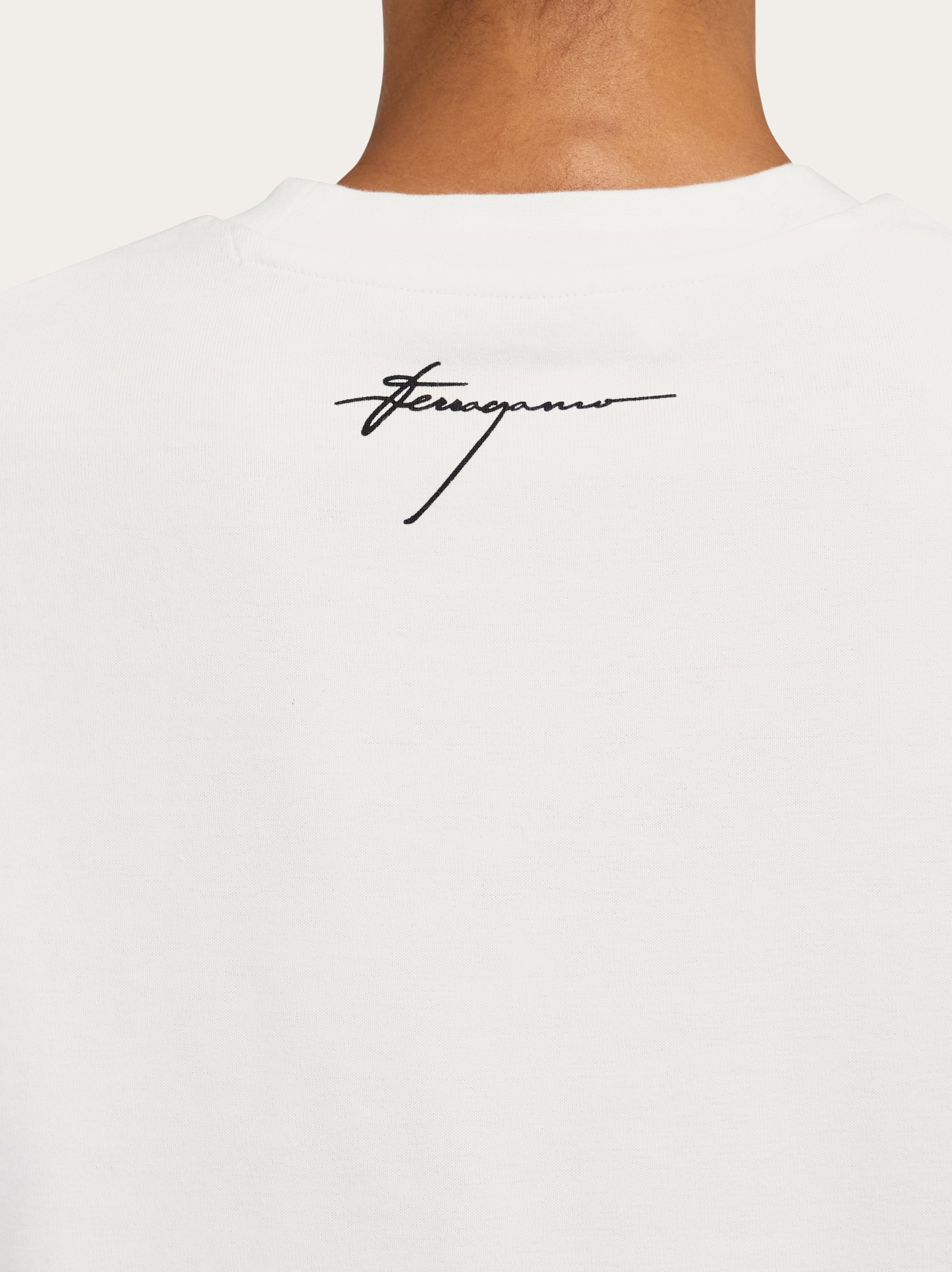 Salvatore Ferragamo◆Tシャツ/--/コットン/WHT/無地 Salvatore Ferragamo(サルヴァトーレフェラガモ) / Tシャツ/XS
