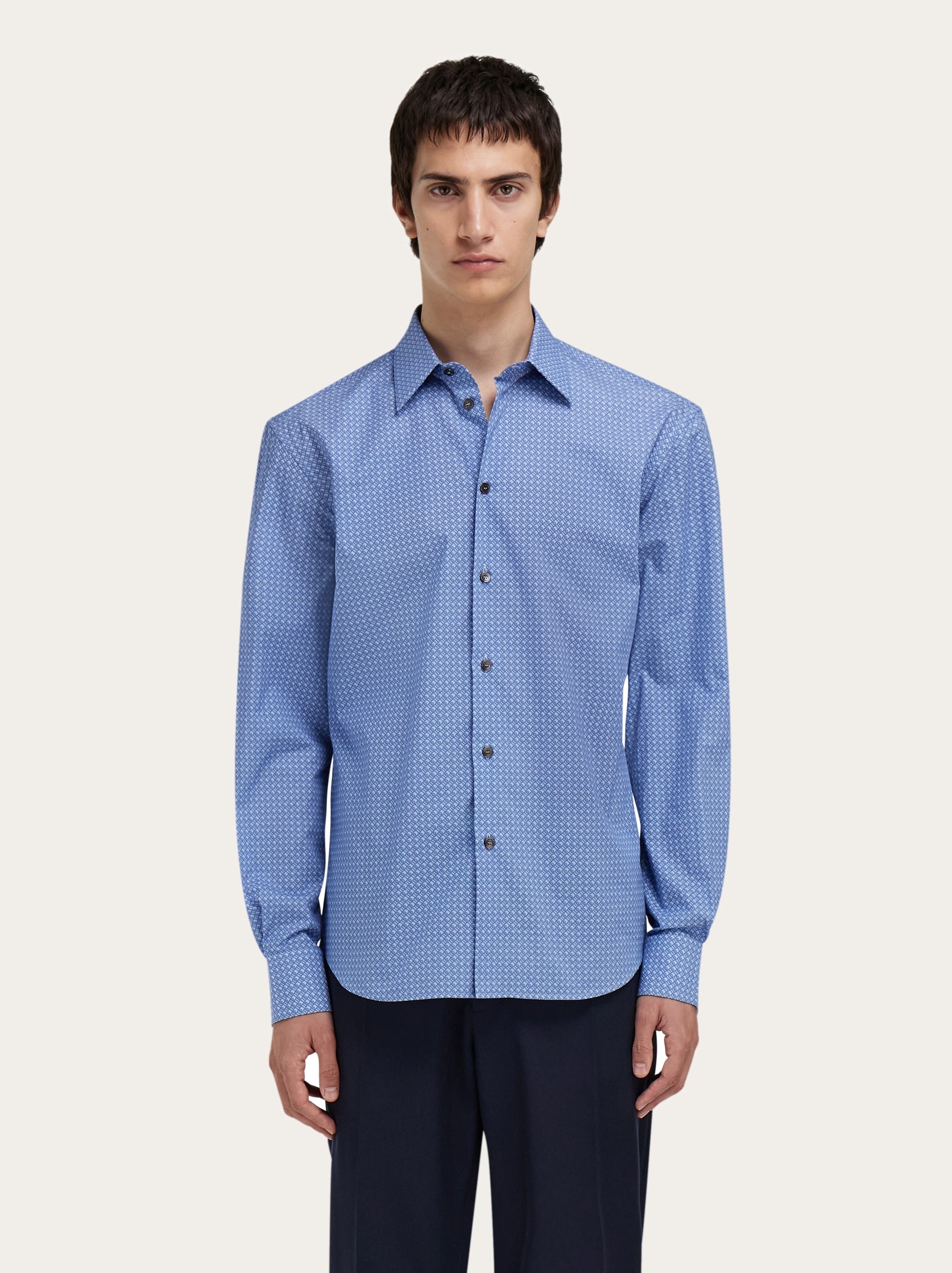 トップス salvatoreFerragamo Ferragamo Monogram shirt - Men | Ferragamo