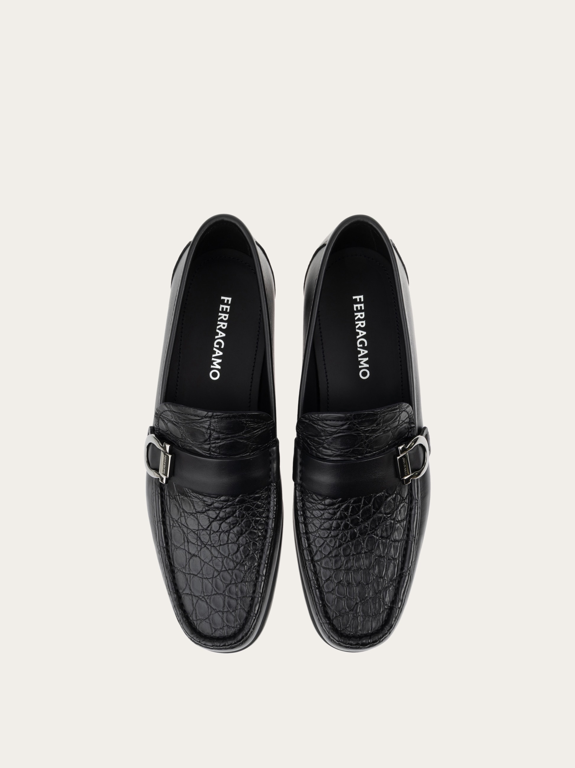 Loafer with Gancini ornament - Men | Ferragamo