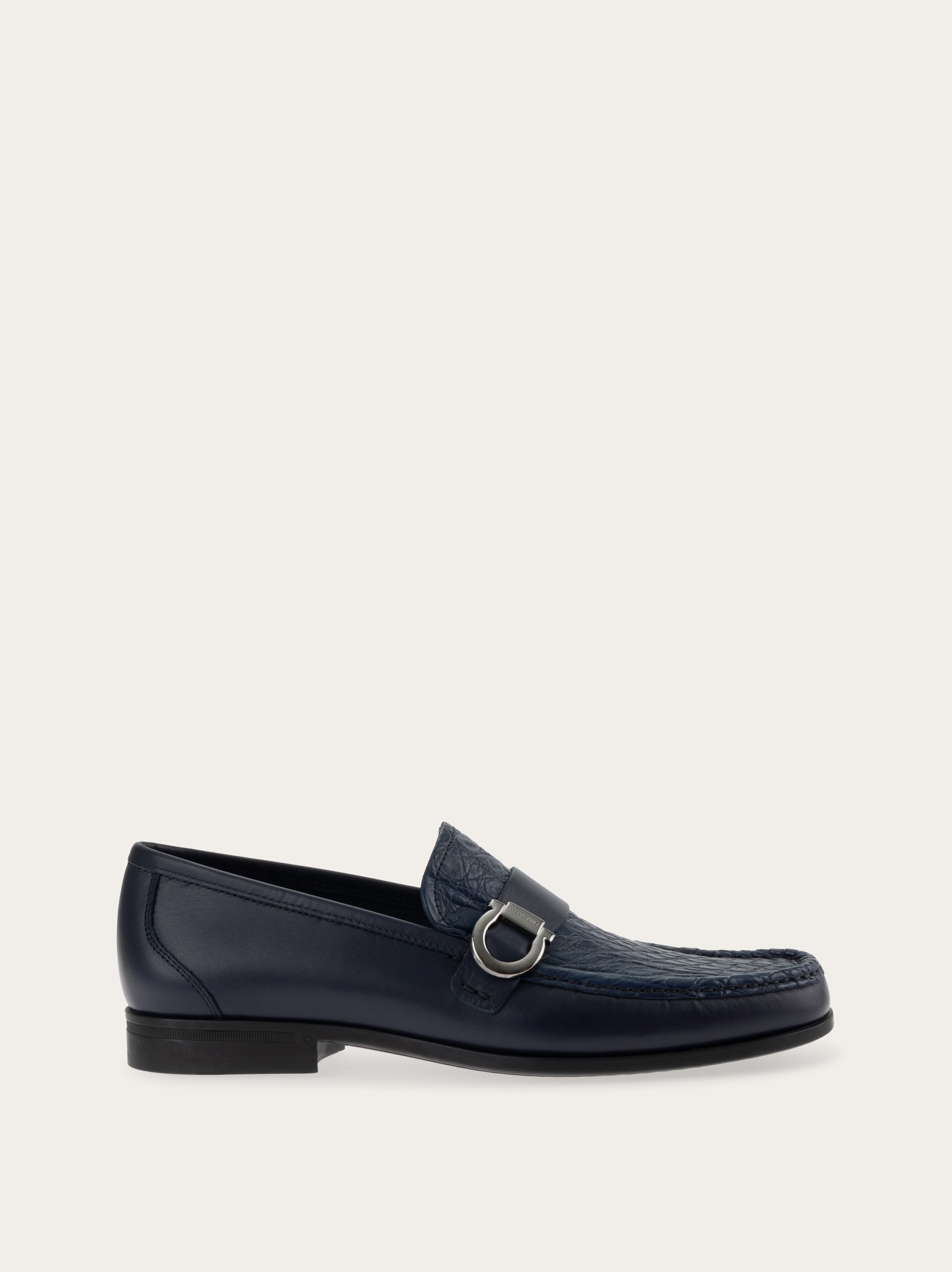 Loafer with Gancini ornament - Men | Ferragamo