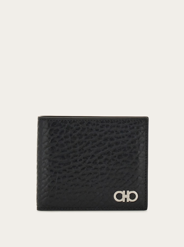 Salvatore Ferragamo 二つ折り財布 黒　新品 フェラガモ 公式サイト | メンズ 二つ折り財布