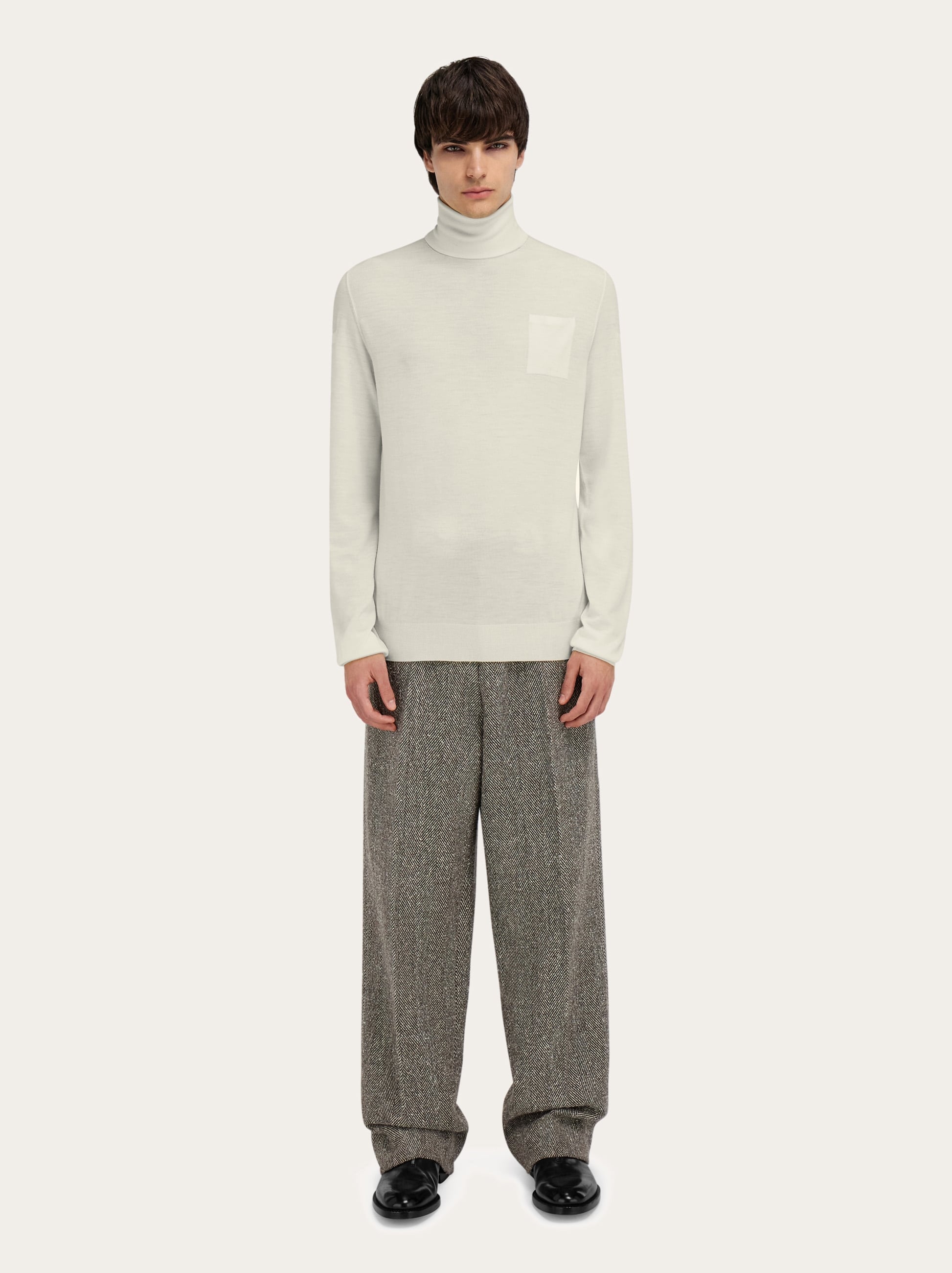 Salvatore Ferragamo タートルネックセーター M グレー Turtleneck - Men | Ferragamo