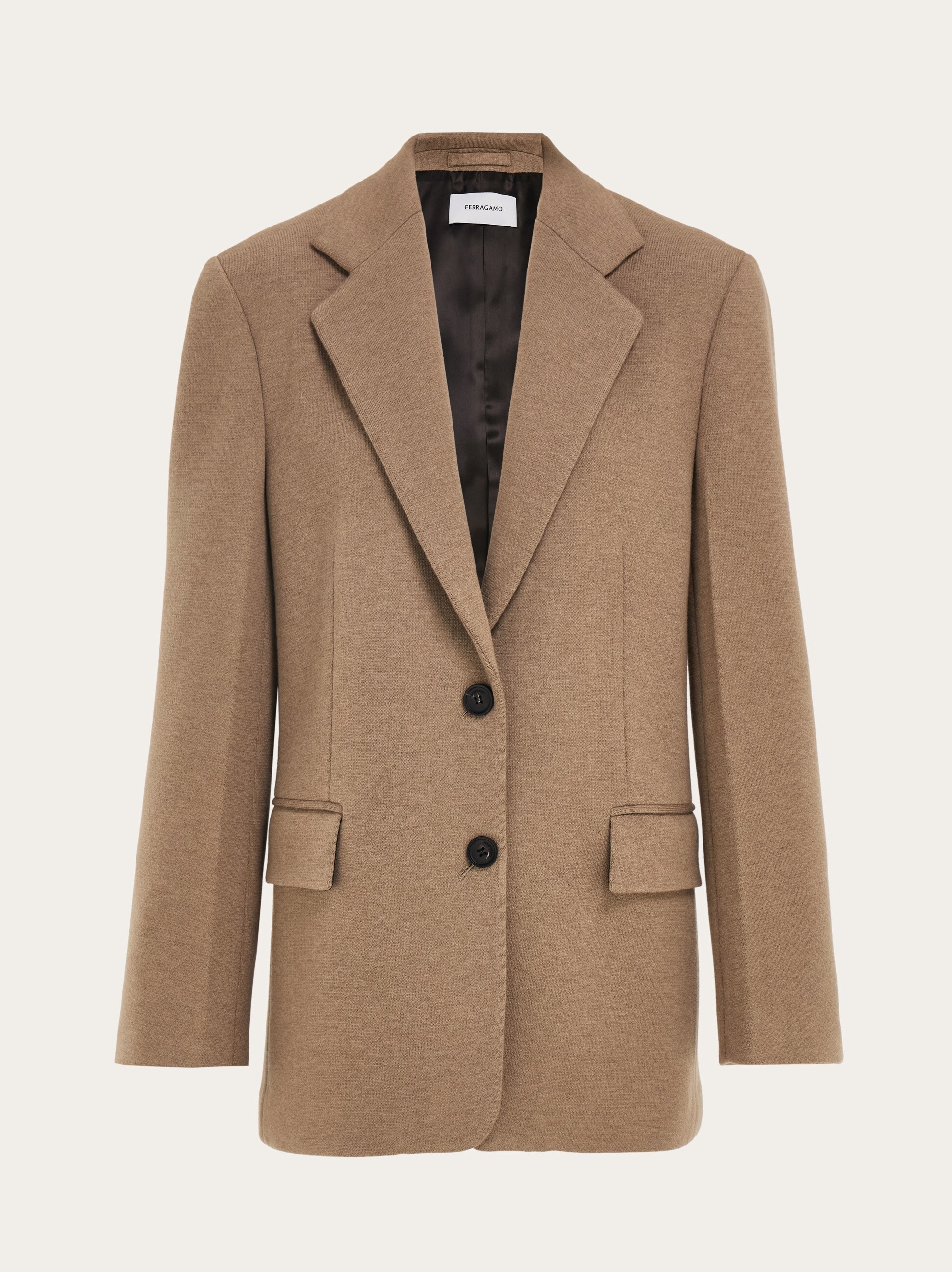 Single breasted jersey blazer - Women | Ferragamo