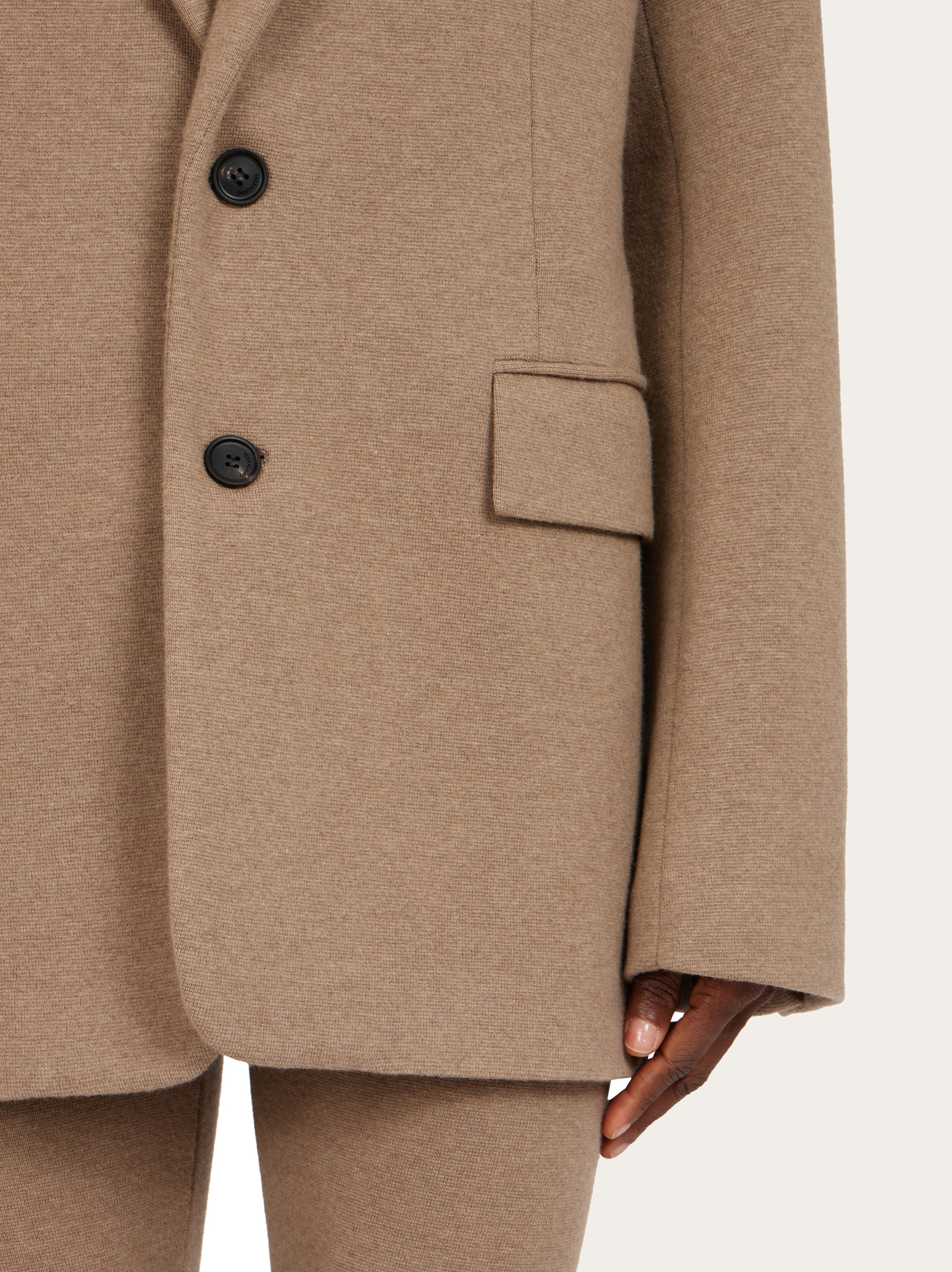 Single breasted jersey blazer - Women | Ferragamo