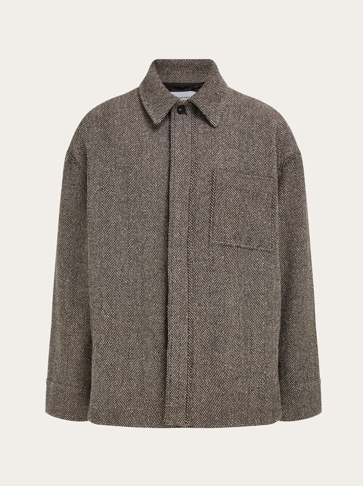 Padded chevron overshirt Gallery image 1