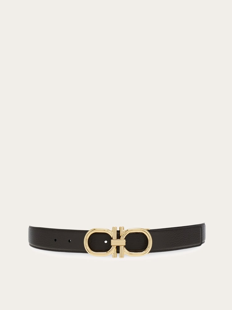 Reversible and adjustable Gancini belt Gallery image 1