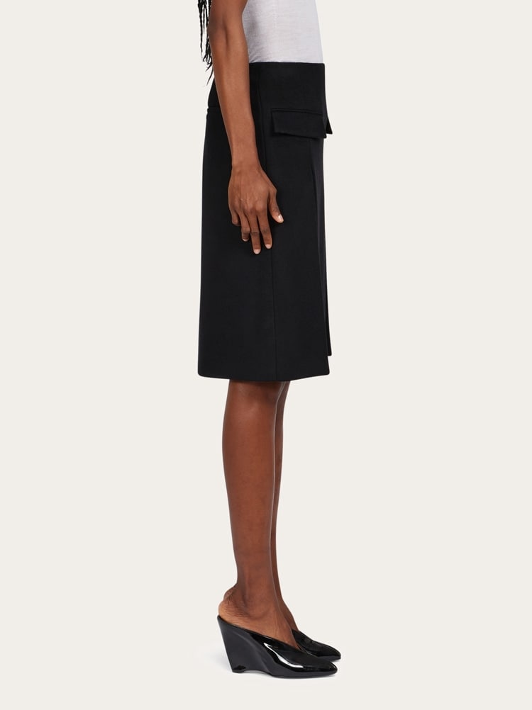 Pencil skirt with double slit Gallery image 3