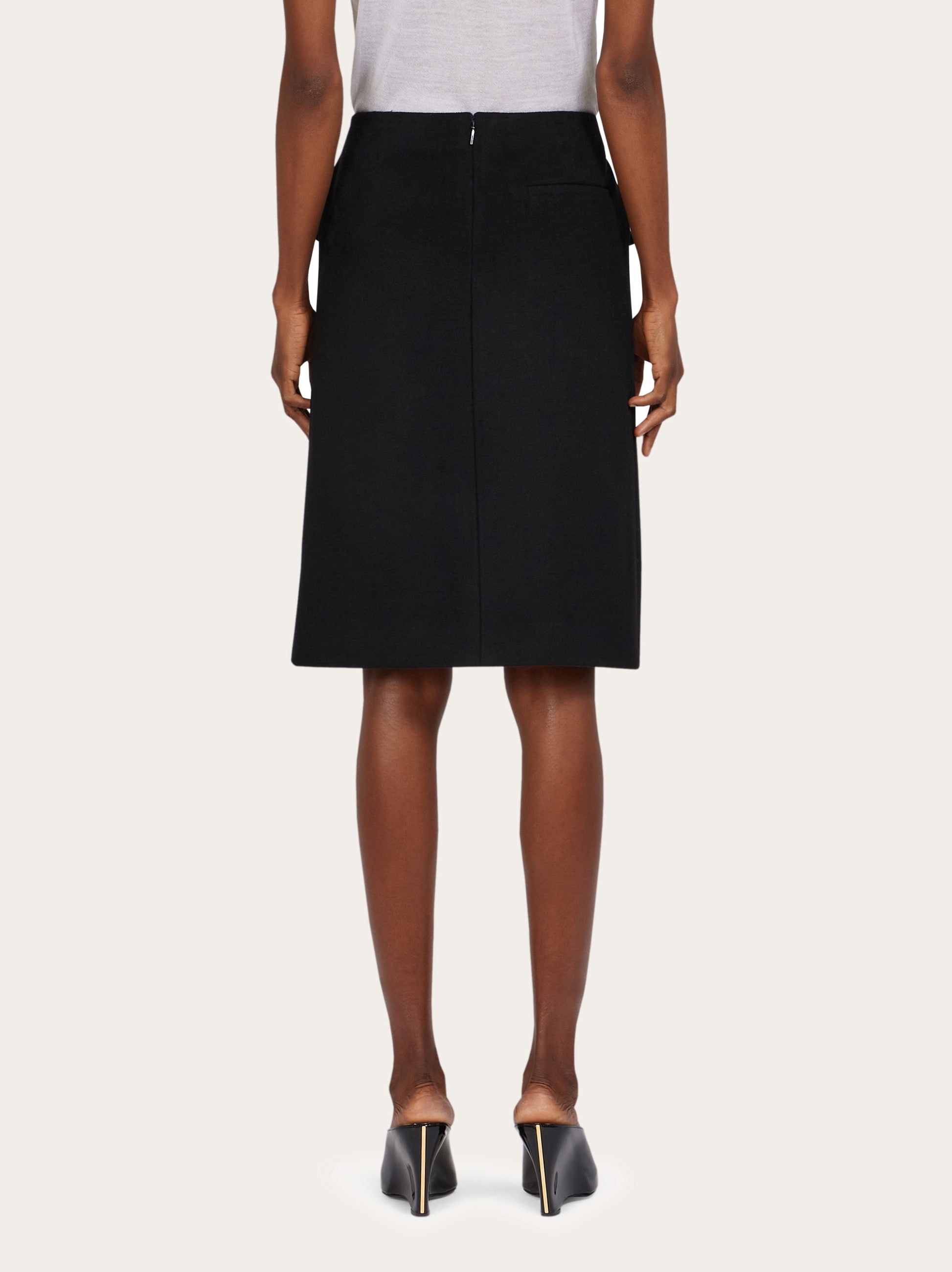 Pencil skirt with double slit - Women | Ferragamo Pencil skirt with double slit - Women | Ferragamo
