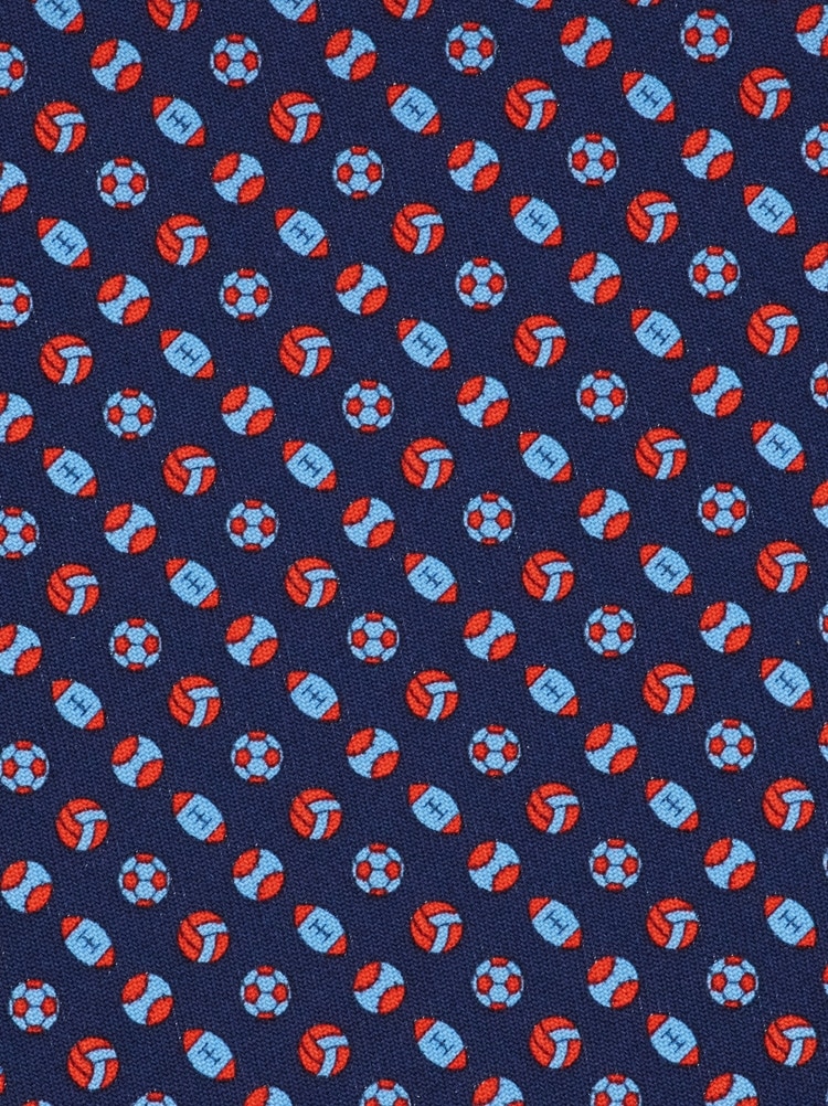 Sport print silk tie Gallery image 2