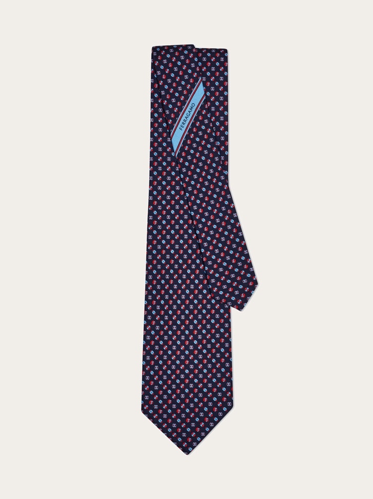Sport print silk tie Gallery image 3