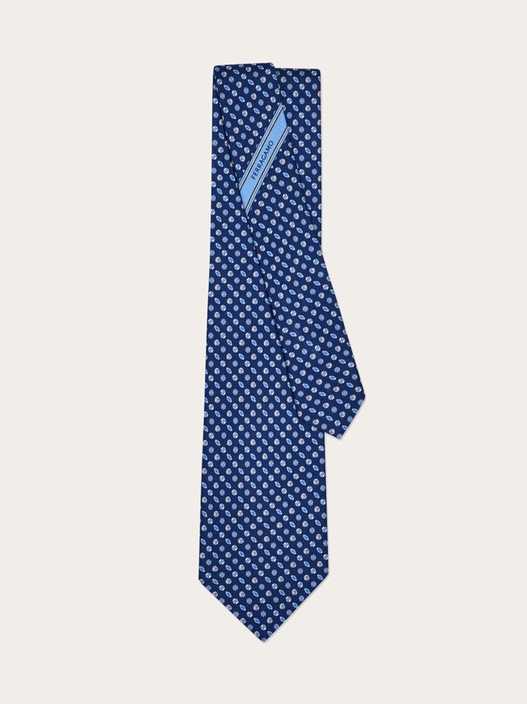 Cravate en soie imprimé Sport Gallery image 3