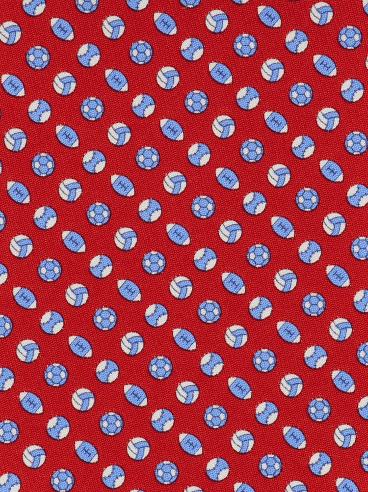 Sport print silk tie Gallery image 2