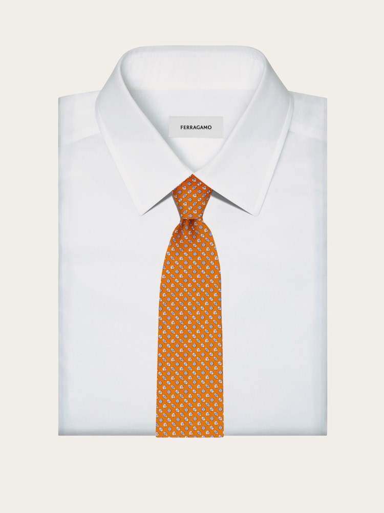 Sport print silk tie Gallery image 4