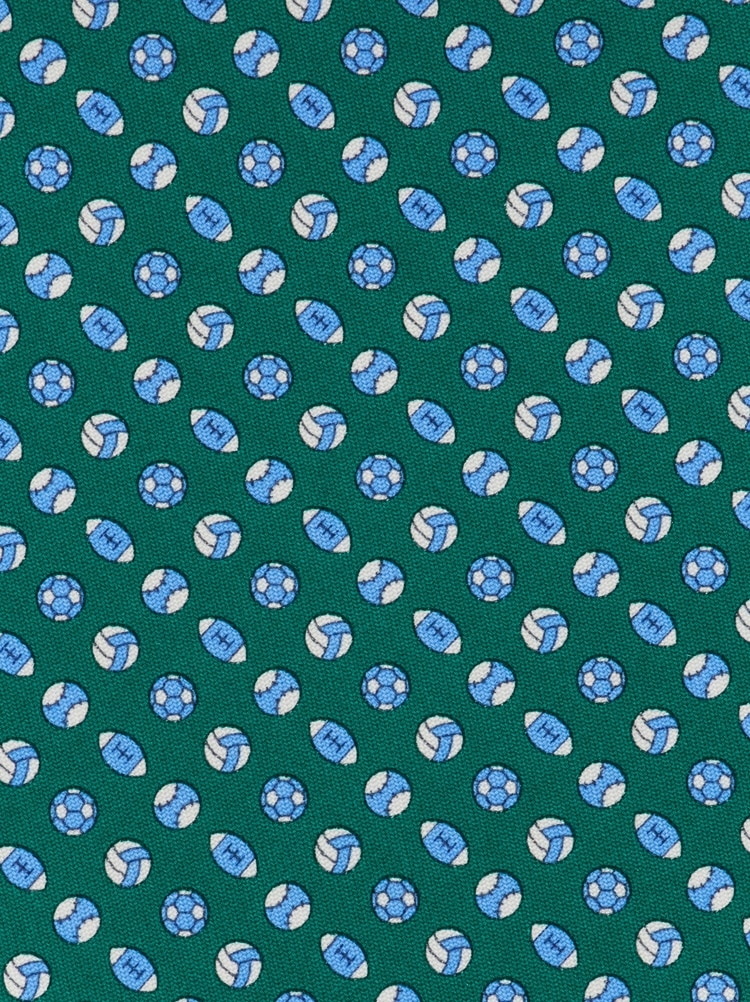 Sport print silk tie Gallery image 2