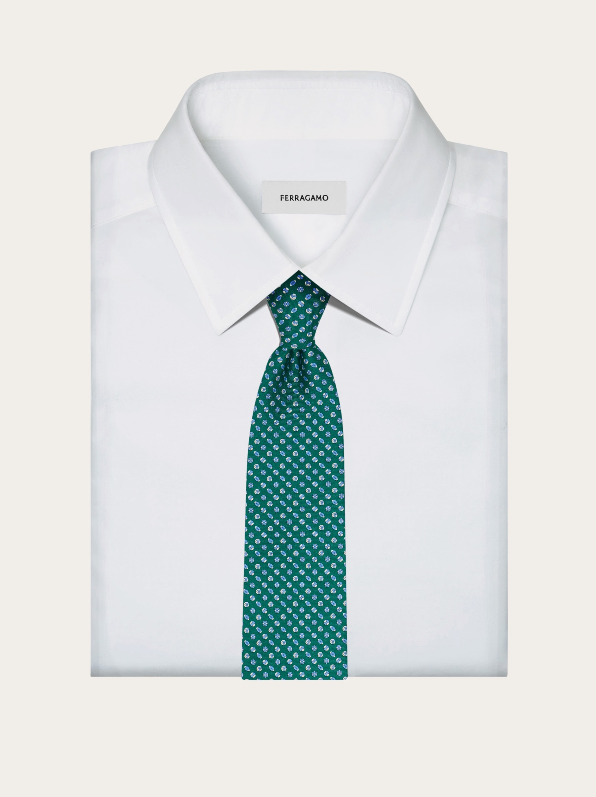 Sport print silk tie - Men | Ferragamo