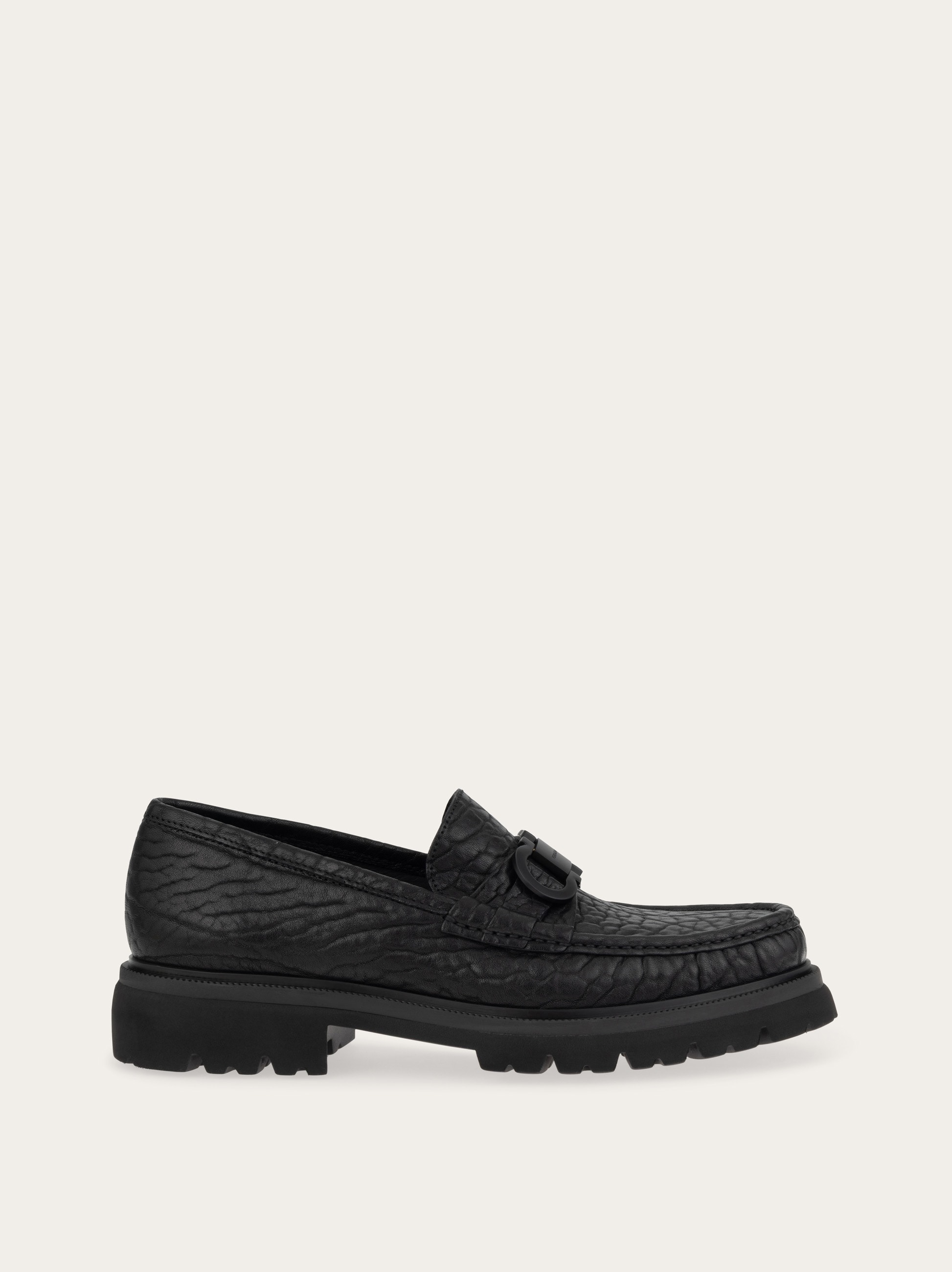 Moccasin with Gancini ornament - Men | Ferragamo