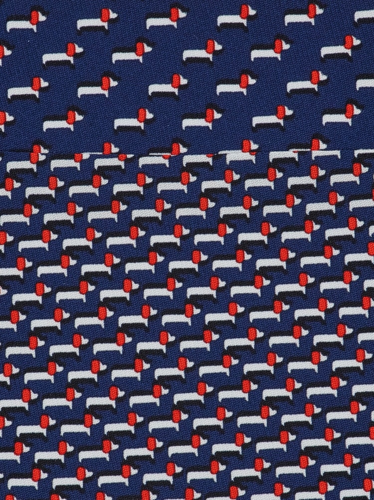 Dachshund print silk tie Gallery image 2