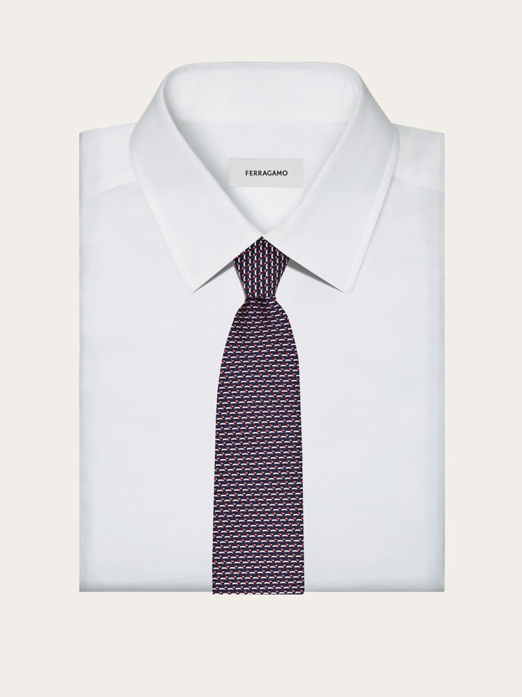 Dachshund print silk tie Gallery image 4