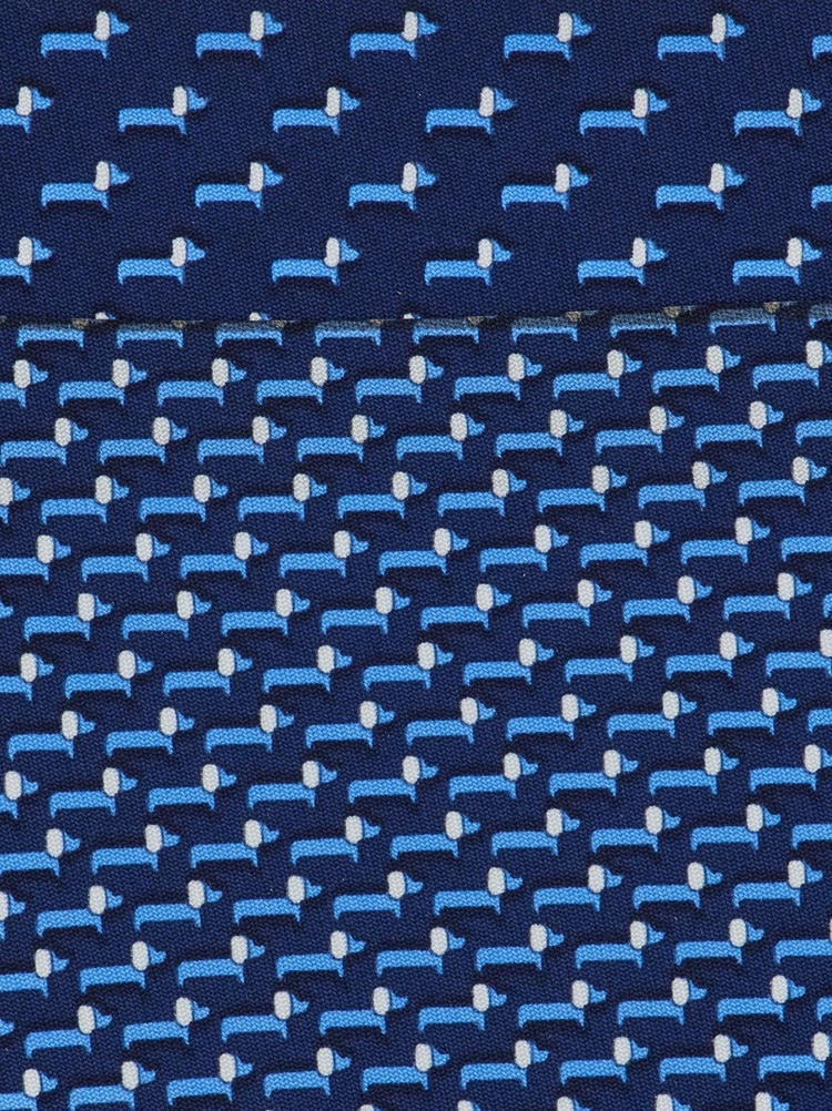 Dachshund print silk tie Gallery image 2