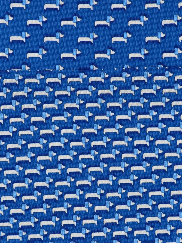 Cravate en soie imprimé Basset Gallery image 2