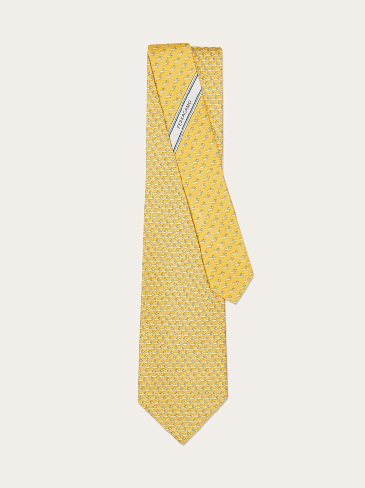 Dachshund print silk tie Gallery image 3